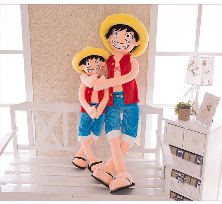 [Funny] Large size 85cm ONE PIECE Luffy Plush Suffed Toy Doll Child's friend soft cotton Luffy model Hold pillow kids/baby gift
