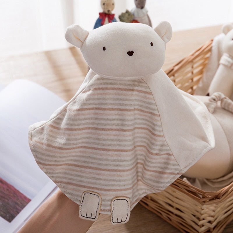 Cotton Baby Security Blanket Soothing Toys Baby Toys Sleeping Towel for Baby Care Soft Educational Toy Birthday Christmas Gift