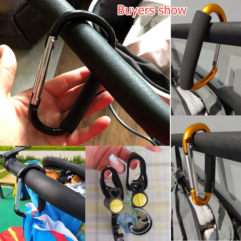 Baby Mutiple Stroller Accessories Hook Stroller Organizer Shopping Hooks Pram Hanger For Baby Car Buggy Accessoire Poussette